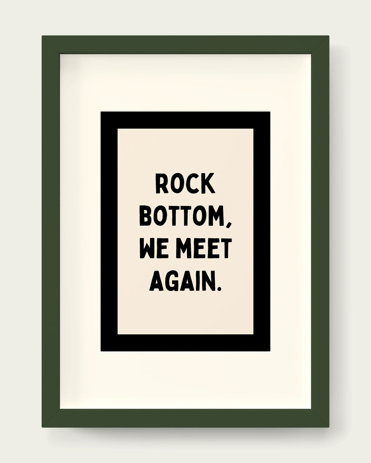 Black-&-Cream/Dark Green+mount
