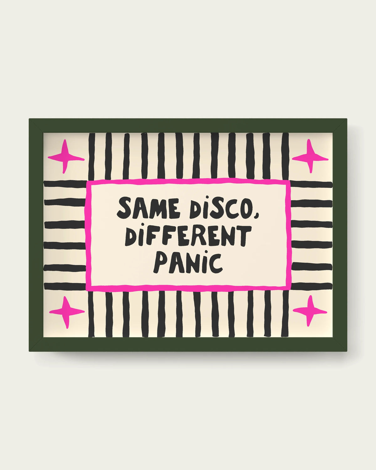 Hot-Pink/Dark Green