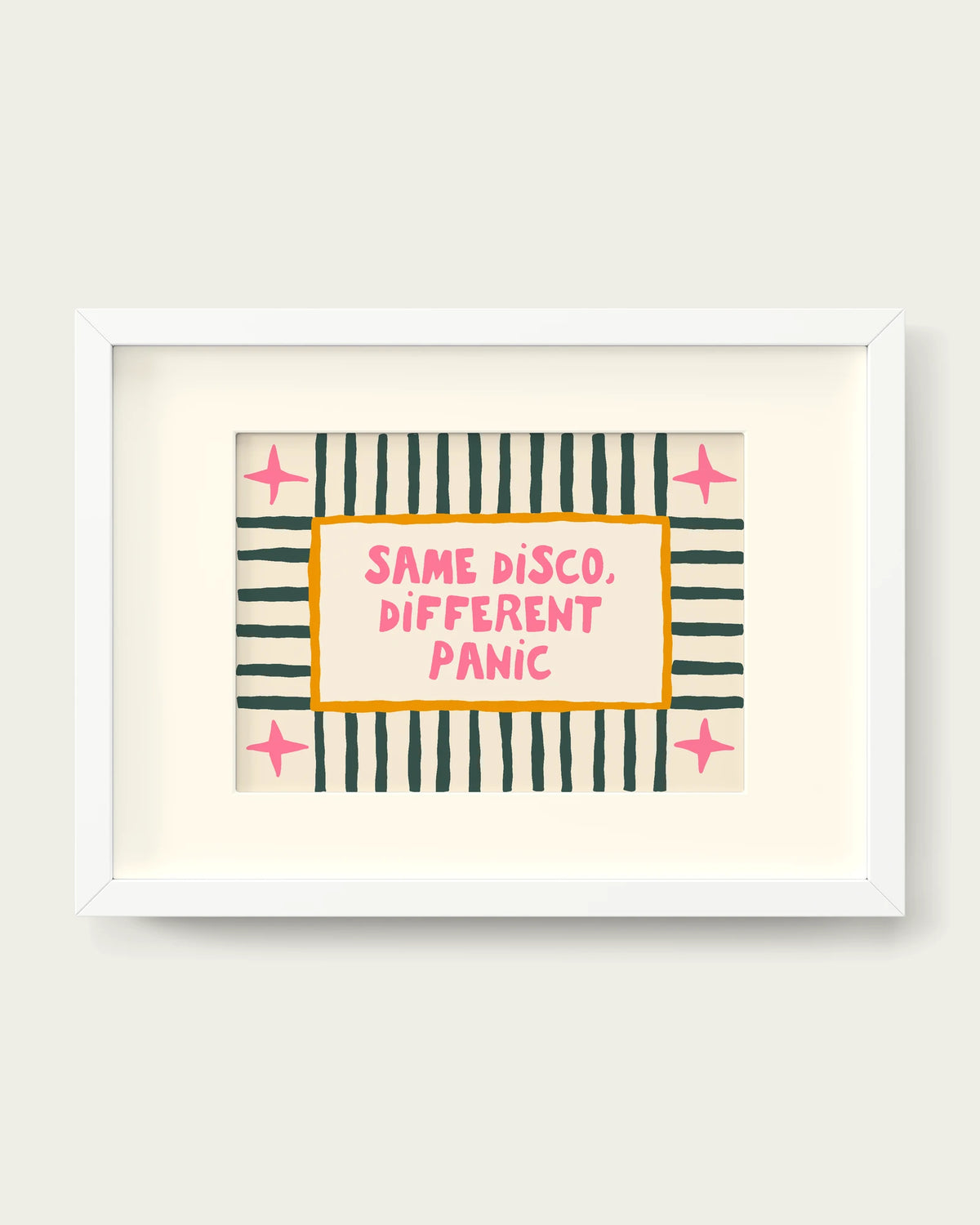 Watermelon-&-Forest-Green/White+mount