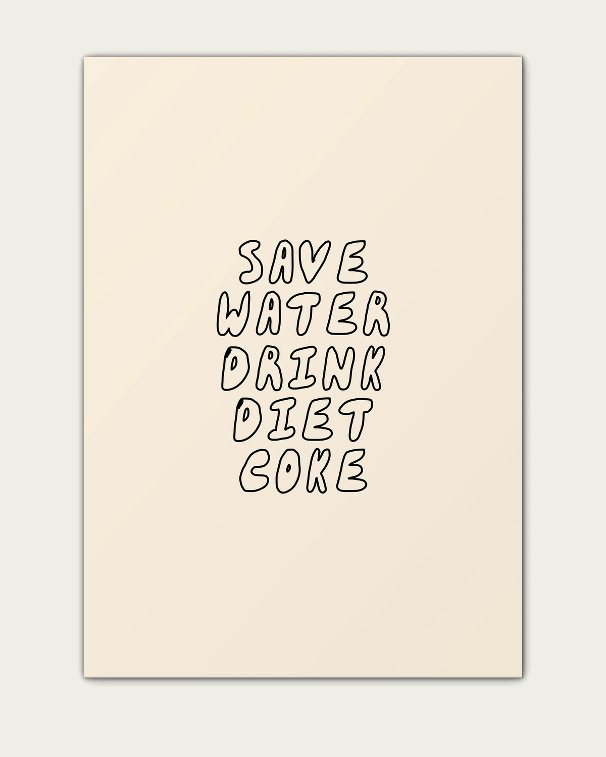 Black-&-Cream/Unframed