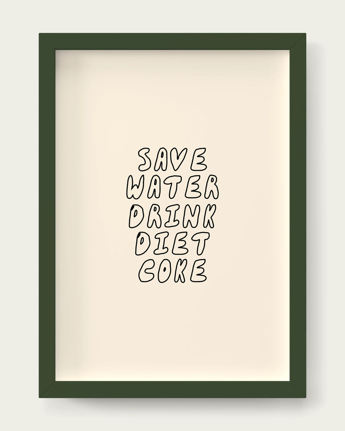 Black-&-Cream/Dark Green