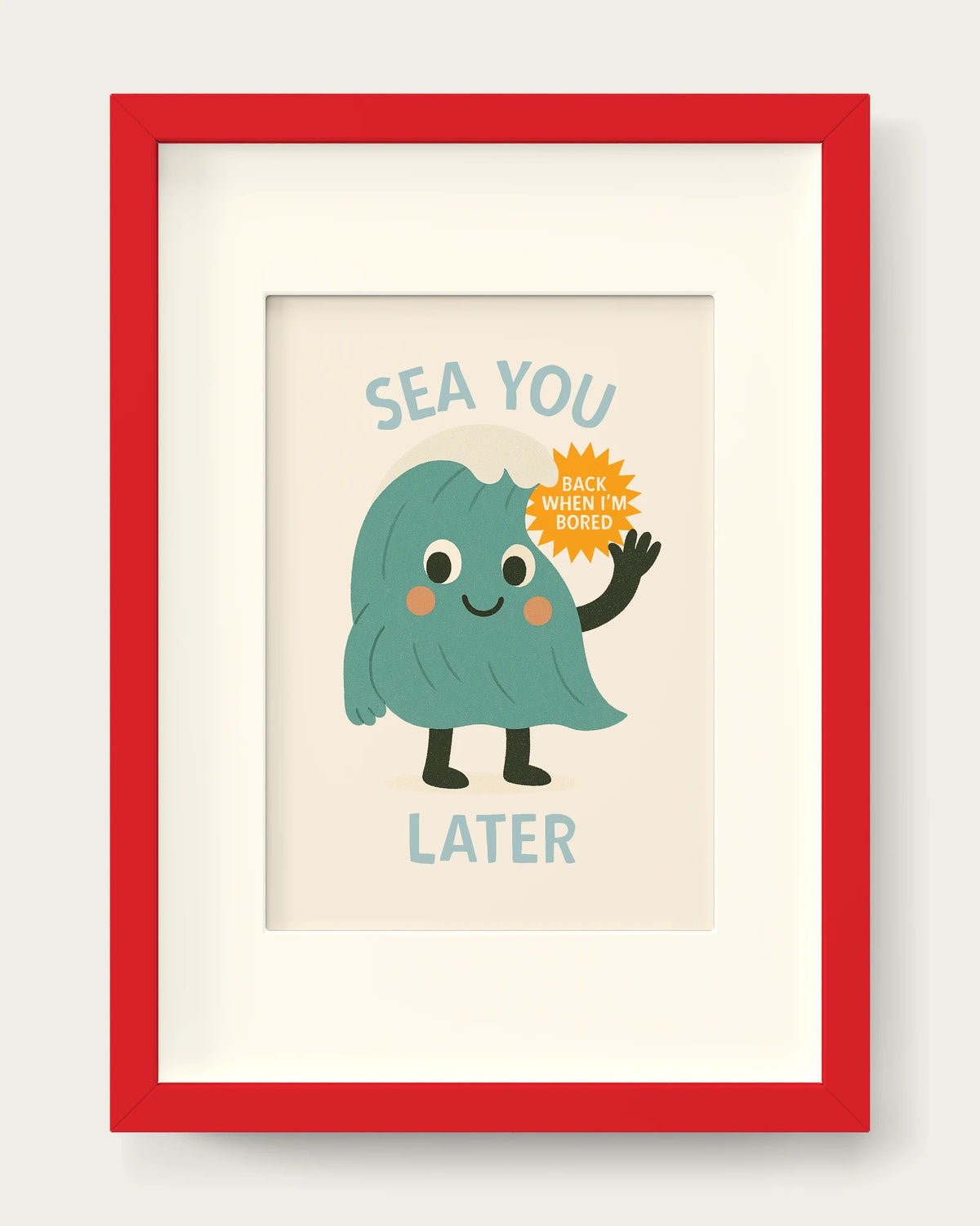 Seafoam/Red+mount