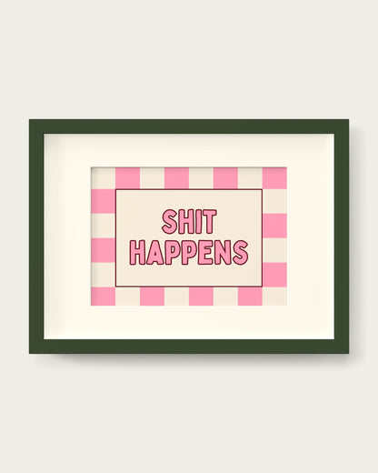 Blush-Pink/Dark Green+mount