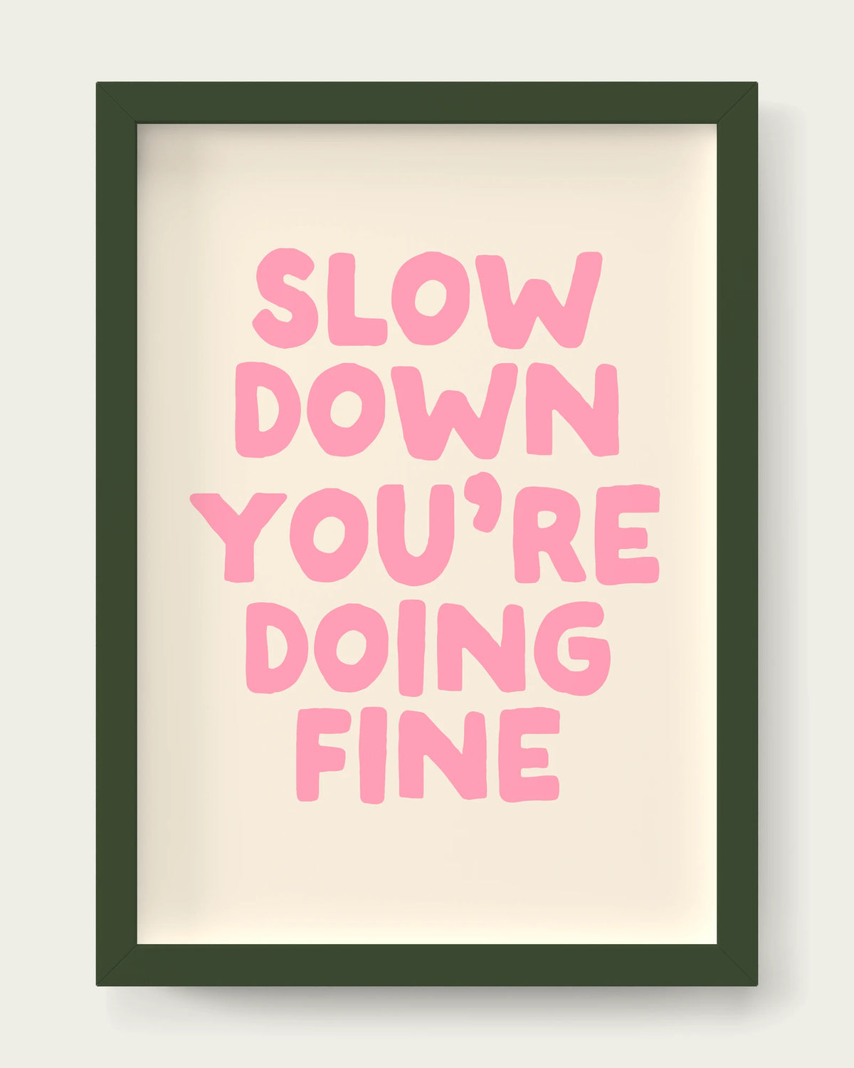 Blush-Pink/Dark Green