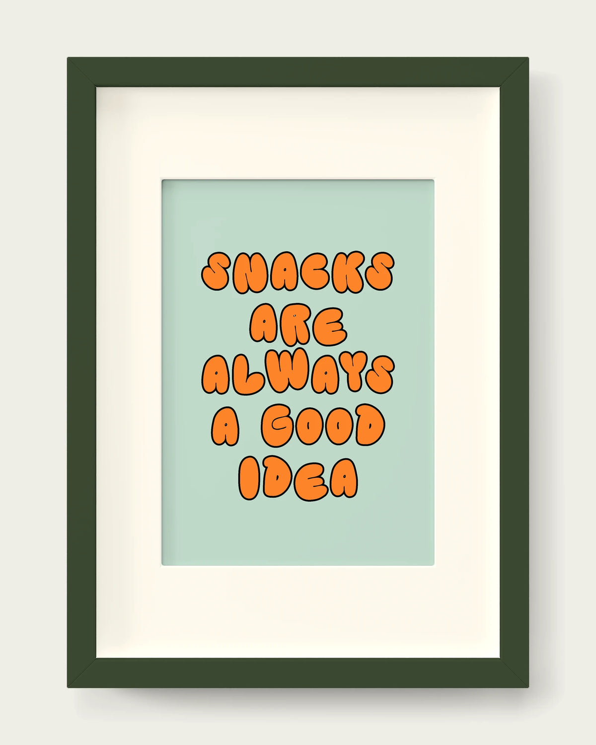 Orange-&-Peppermint/Dark Green+mount