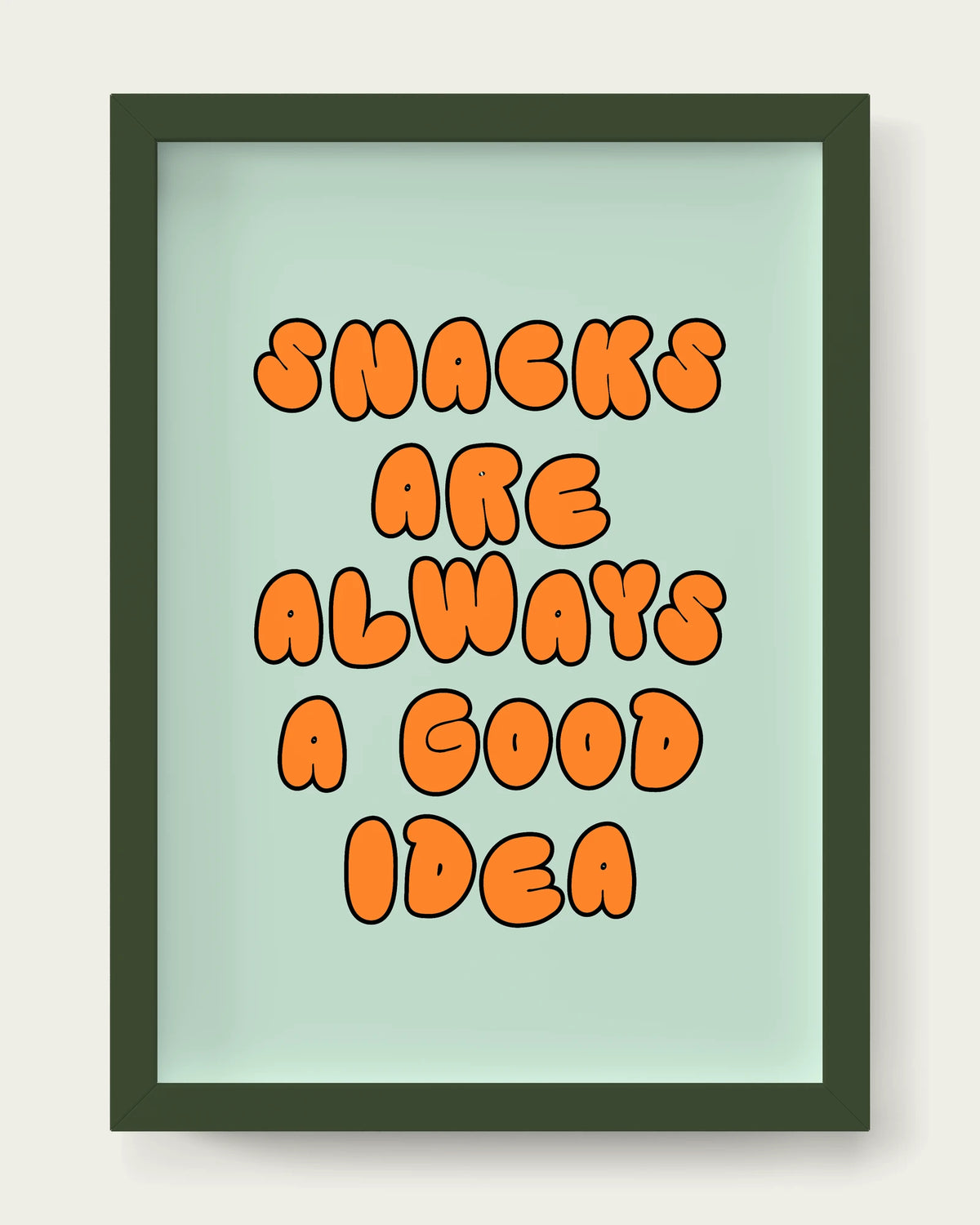 Orange-&-Peppermint/Dark Green