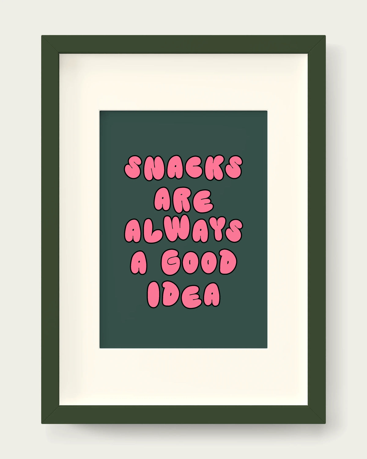 Watermelon-&-Forest-Green/Dark Green+mount