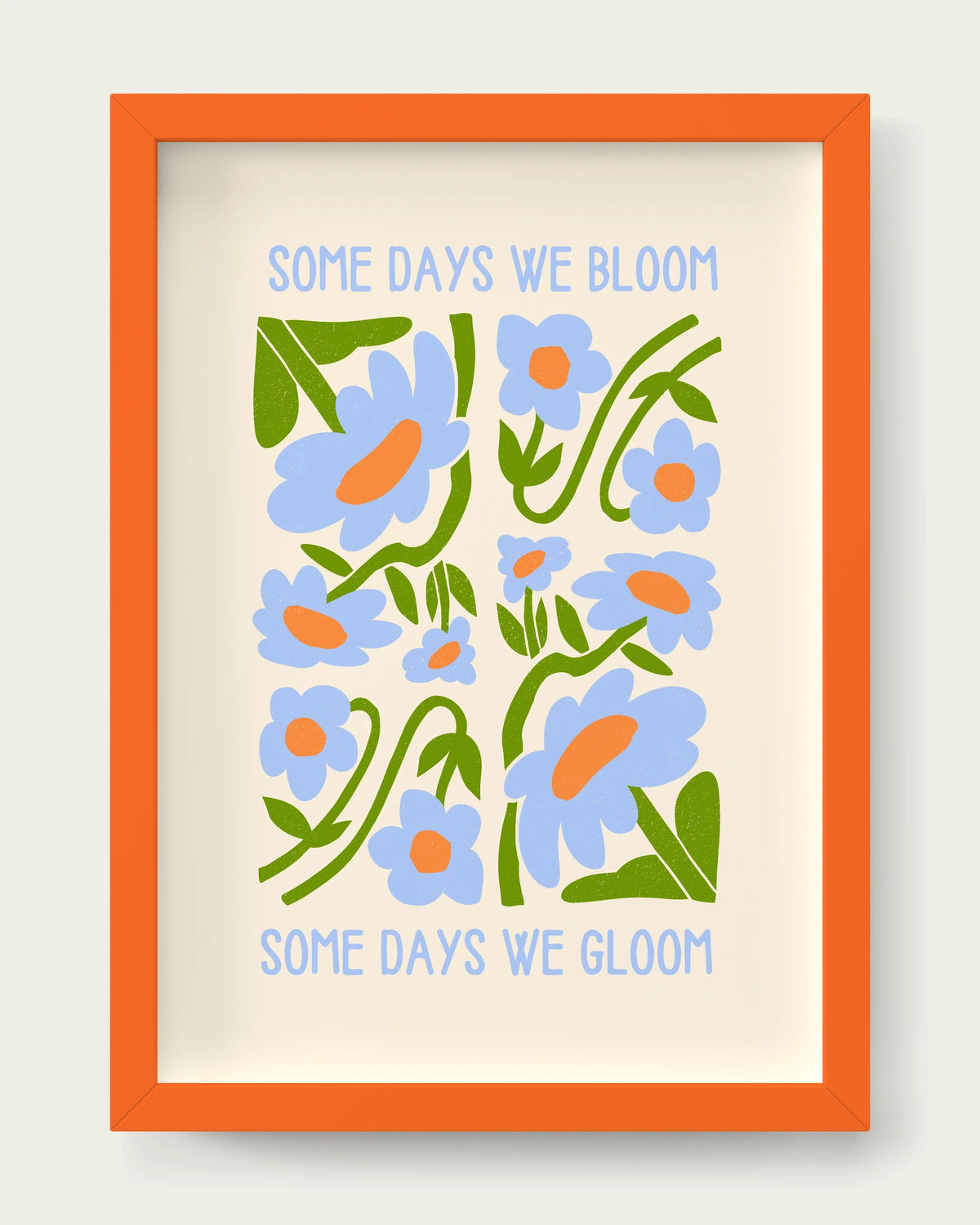 Cornflower/Orange