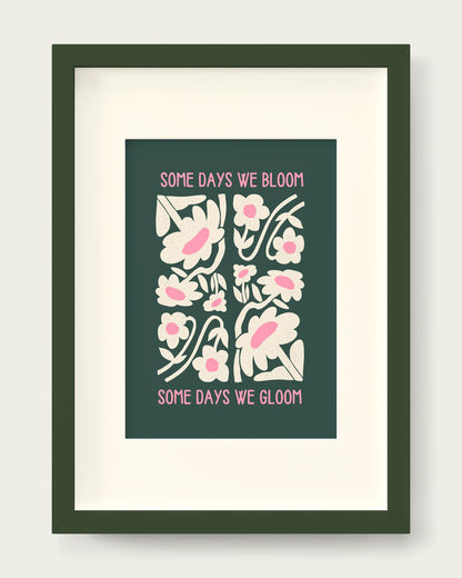Forest-Green-&-Blush-Pink/Dark Green+mount