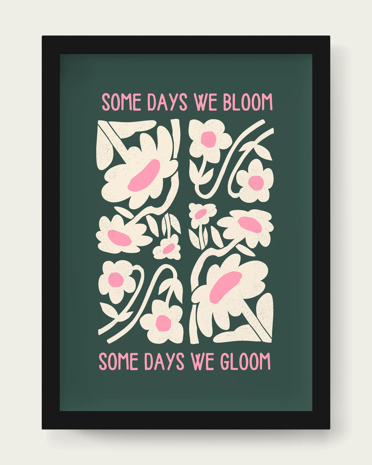 Forest-Green-&-Blush-Pink/Black