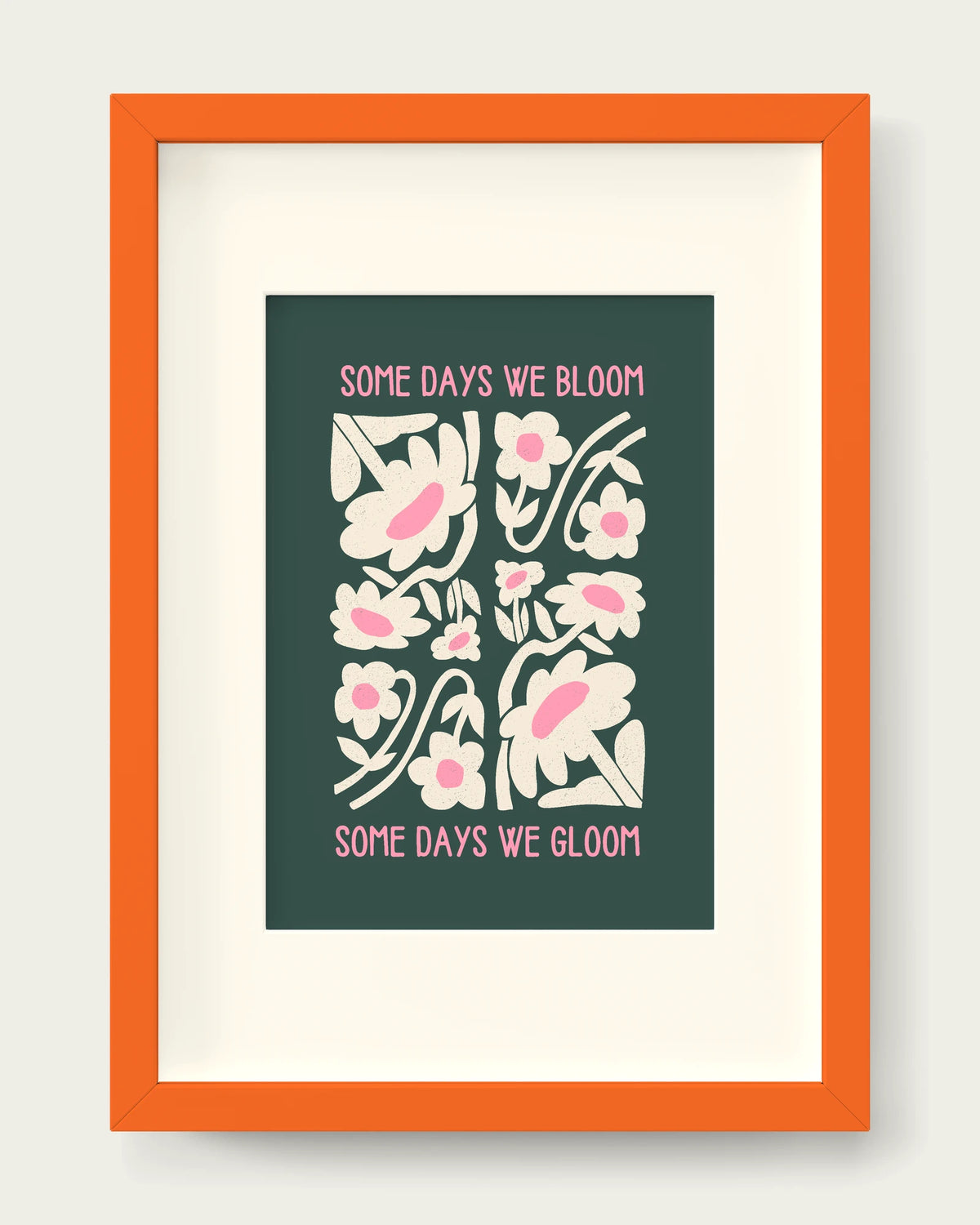 Forest-Green-&-Blush-Pink/Orange+mount
