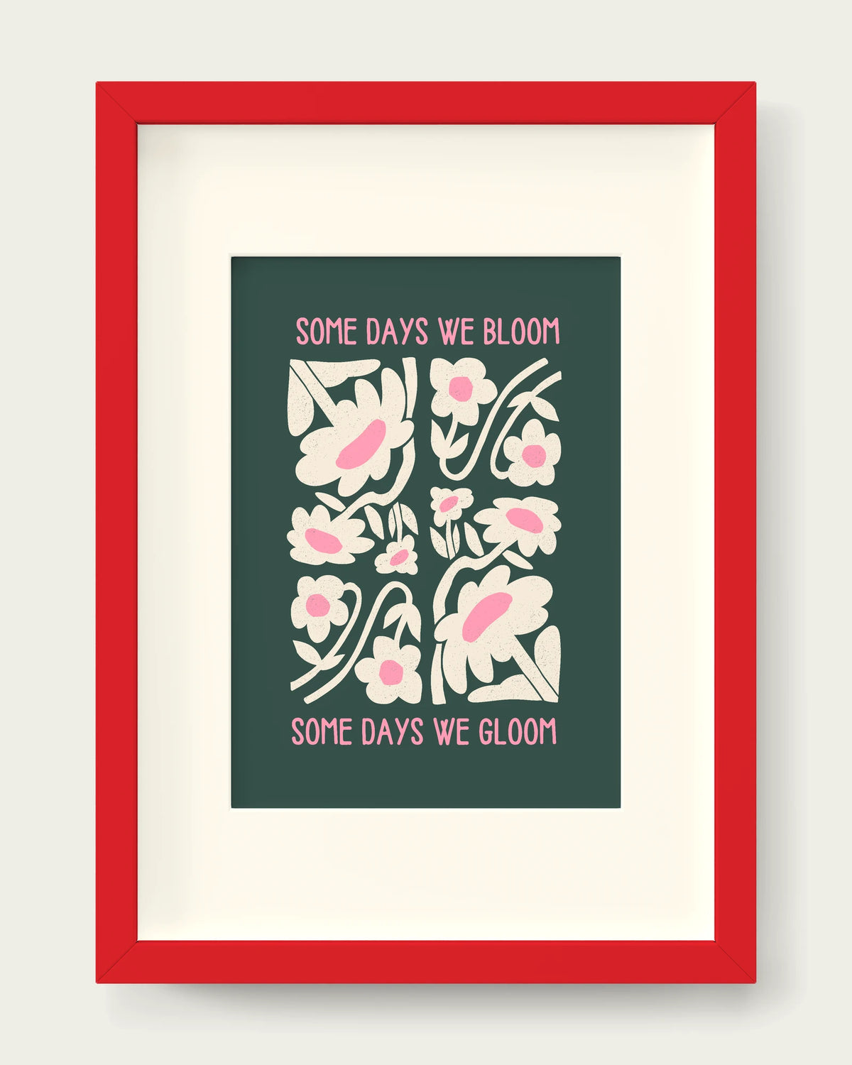 Forest-Green-&-Blush-Pink/Red+mount