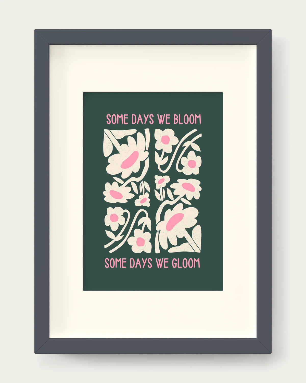 Forest-Green-&-Blush-Pink/Dark Grey+mount