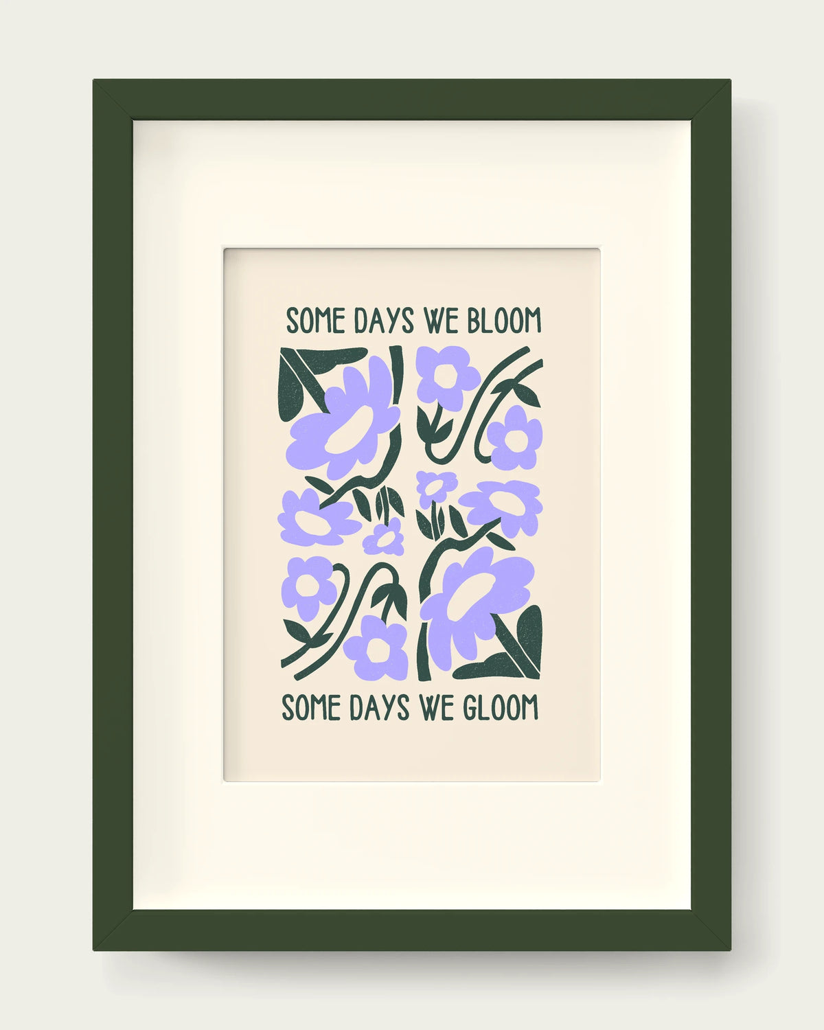 Periwinkle/Dark Green+mount
