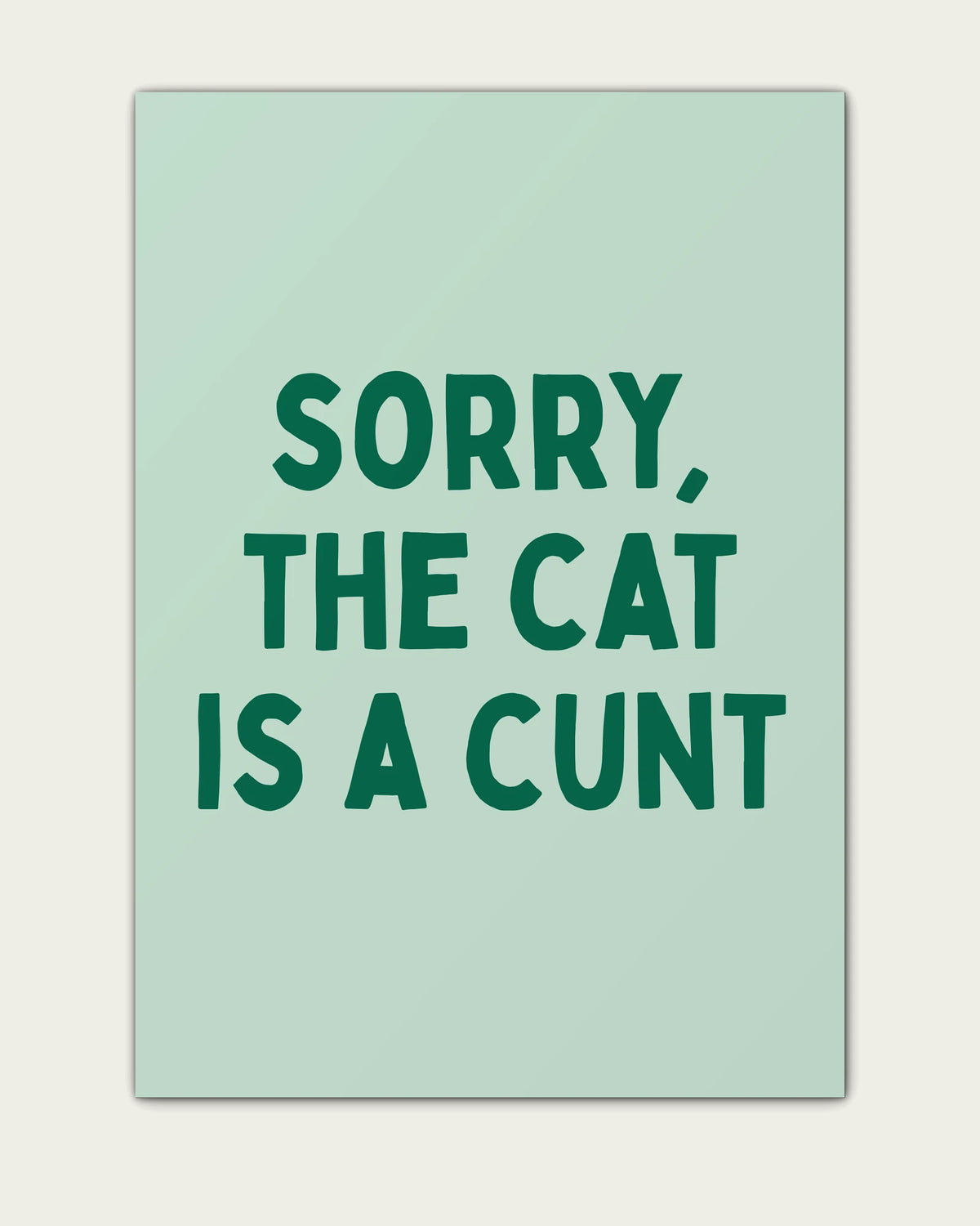 Hunter-Green-&-Peppermint/Unframed