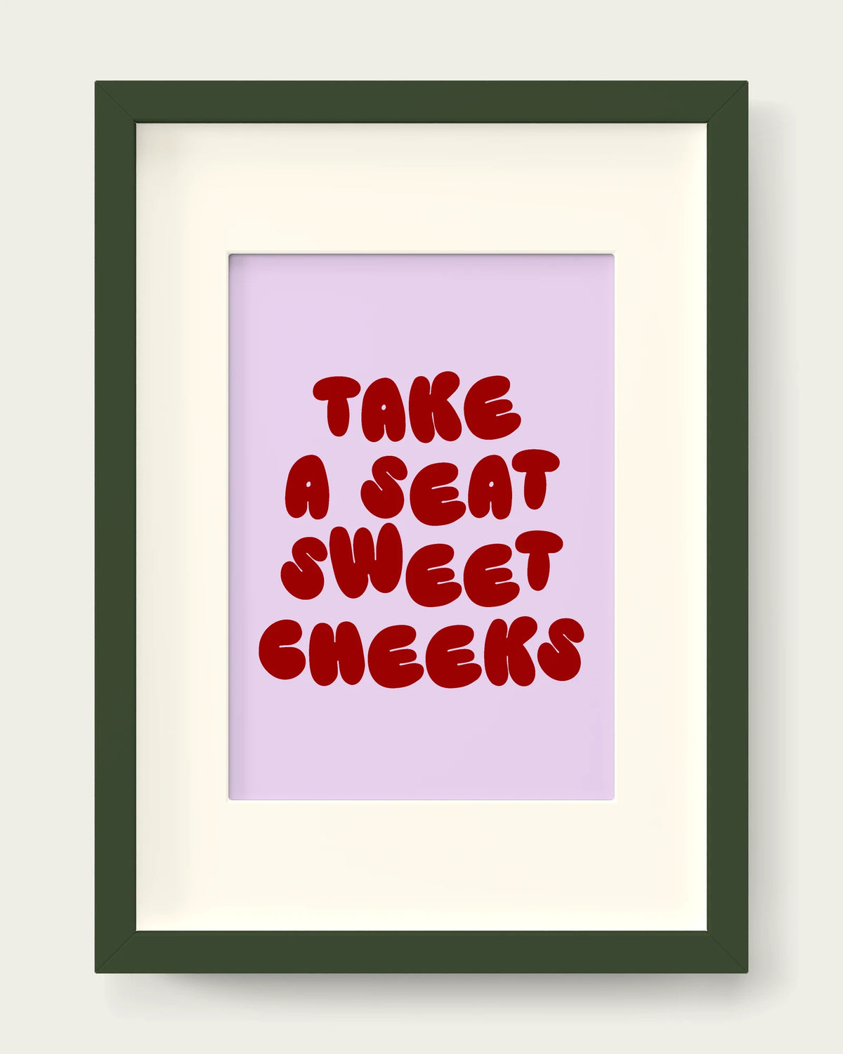 Cherry-&-Lilac/Dark Green+mount