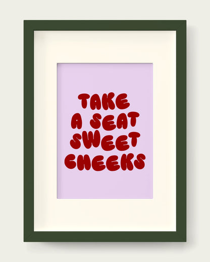 Cherry-&-Lilac/Dark Green+mount