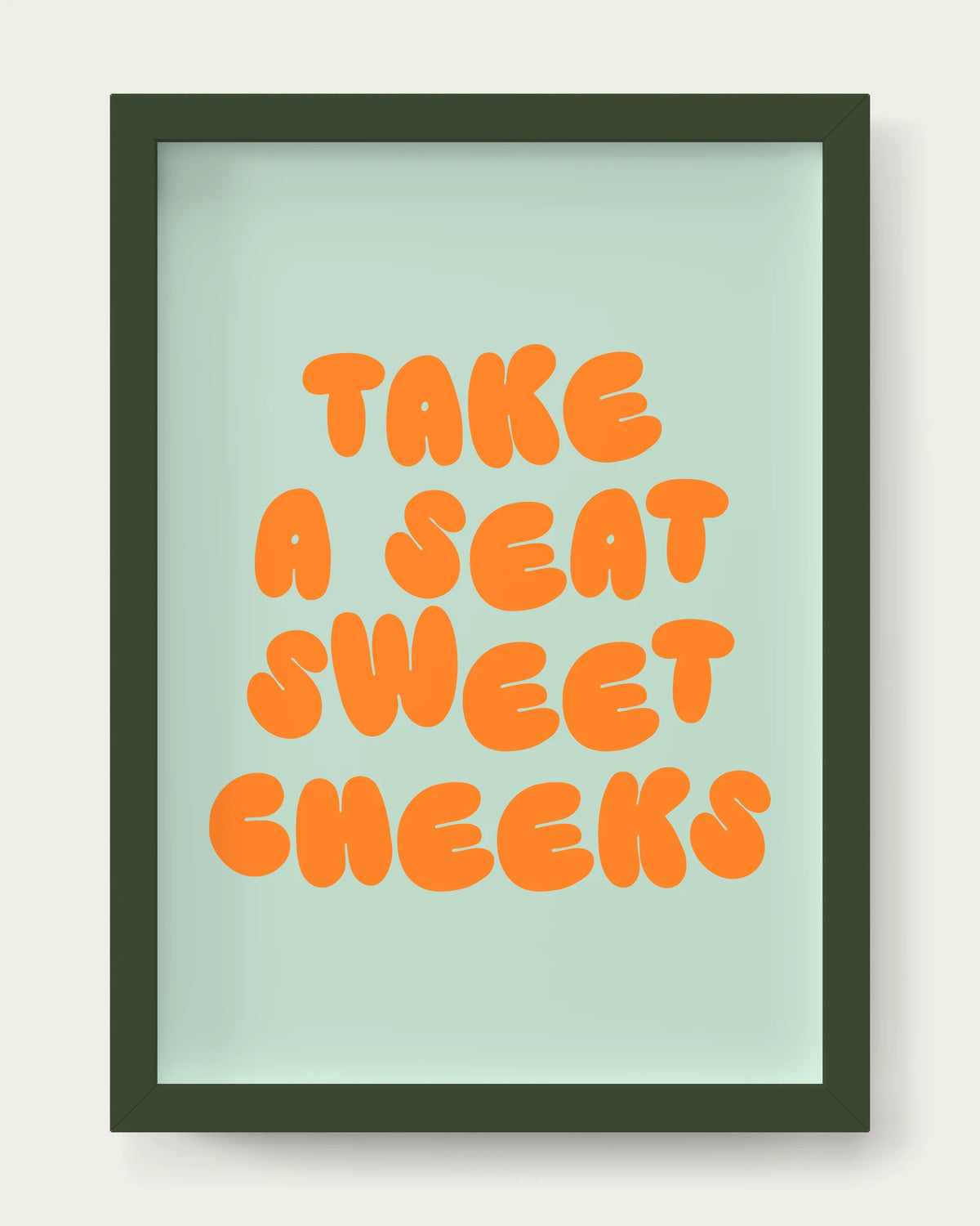 Orange-&-Peppermint/Dark Green