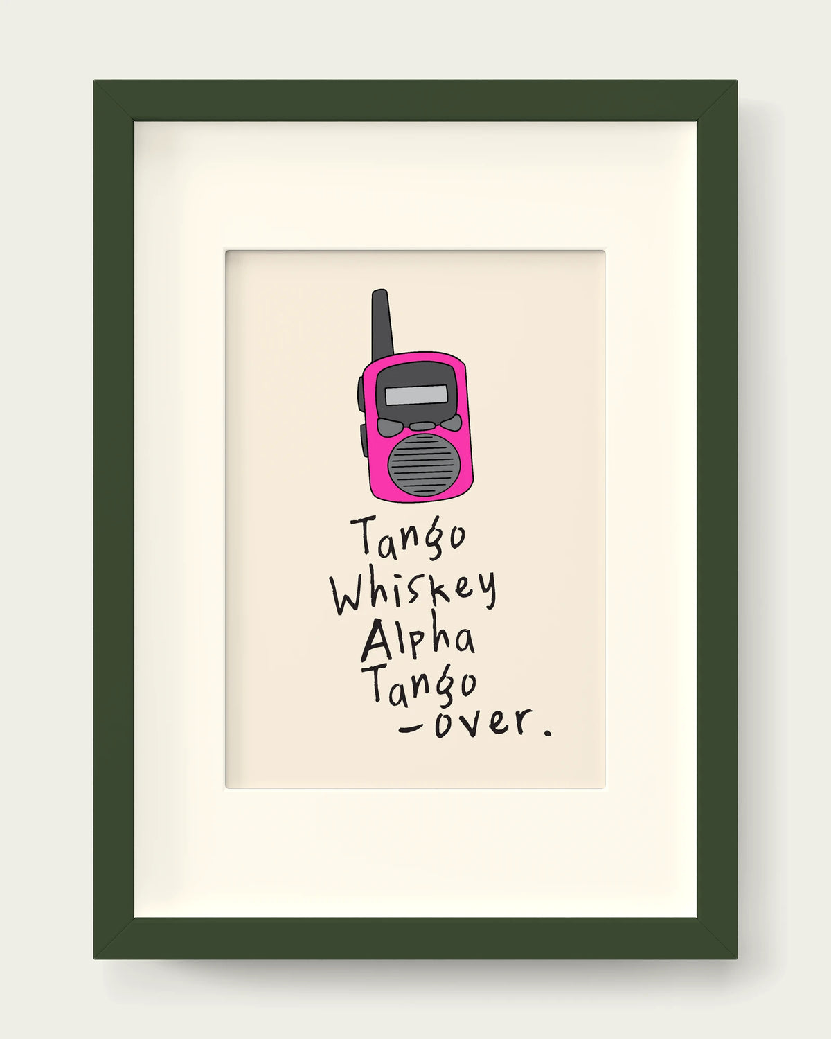 Hot-Pink/Dark Green+mount