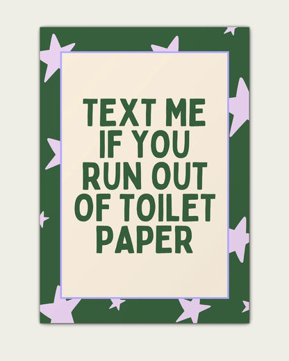 Lilac-&-Hunter-Green/Unframed