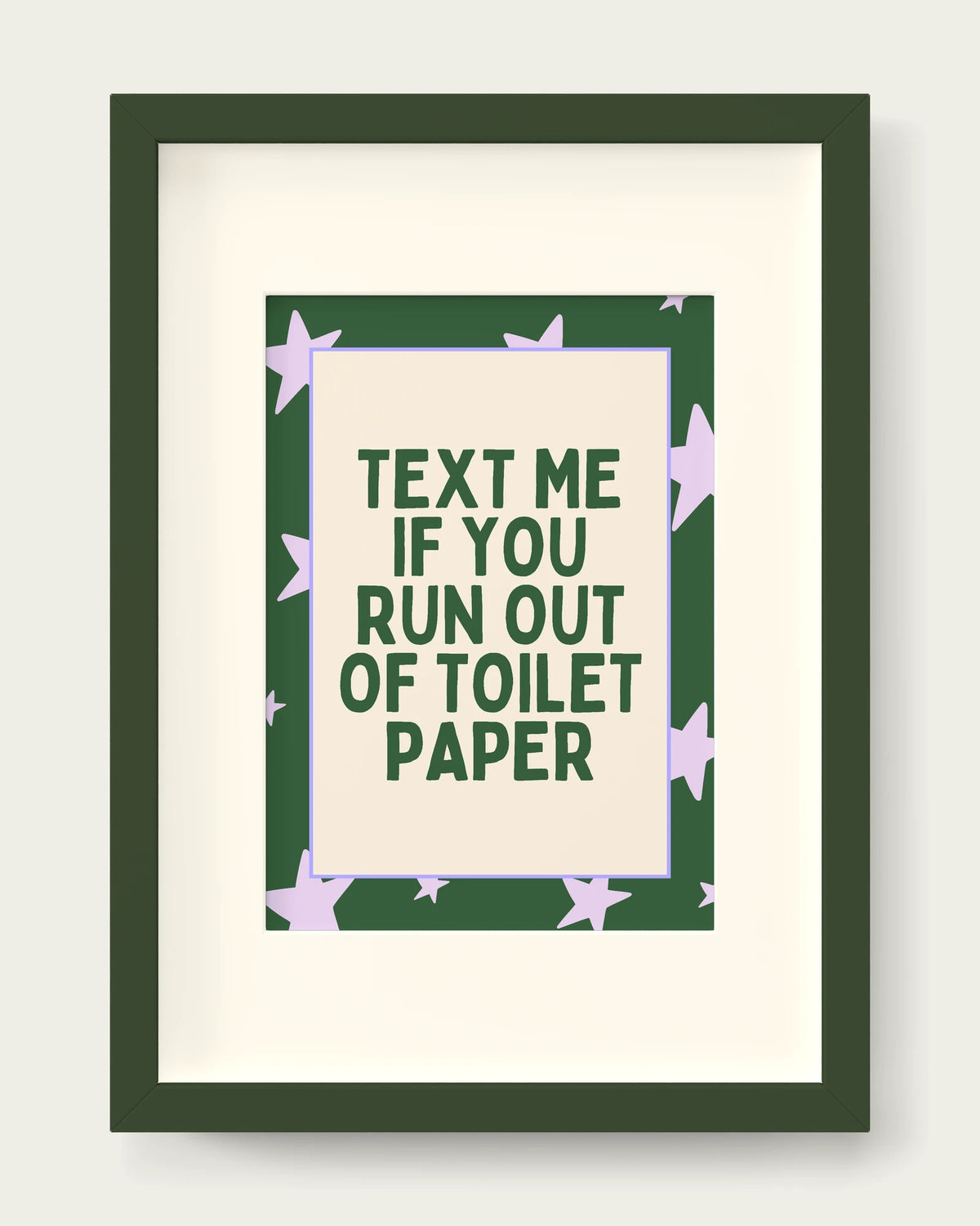Lilac-&-Hunter-Green/Dark Green+mount