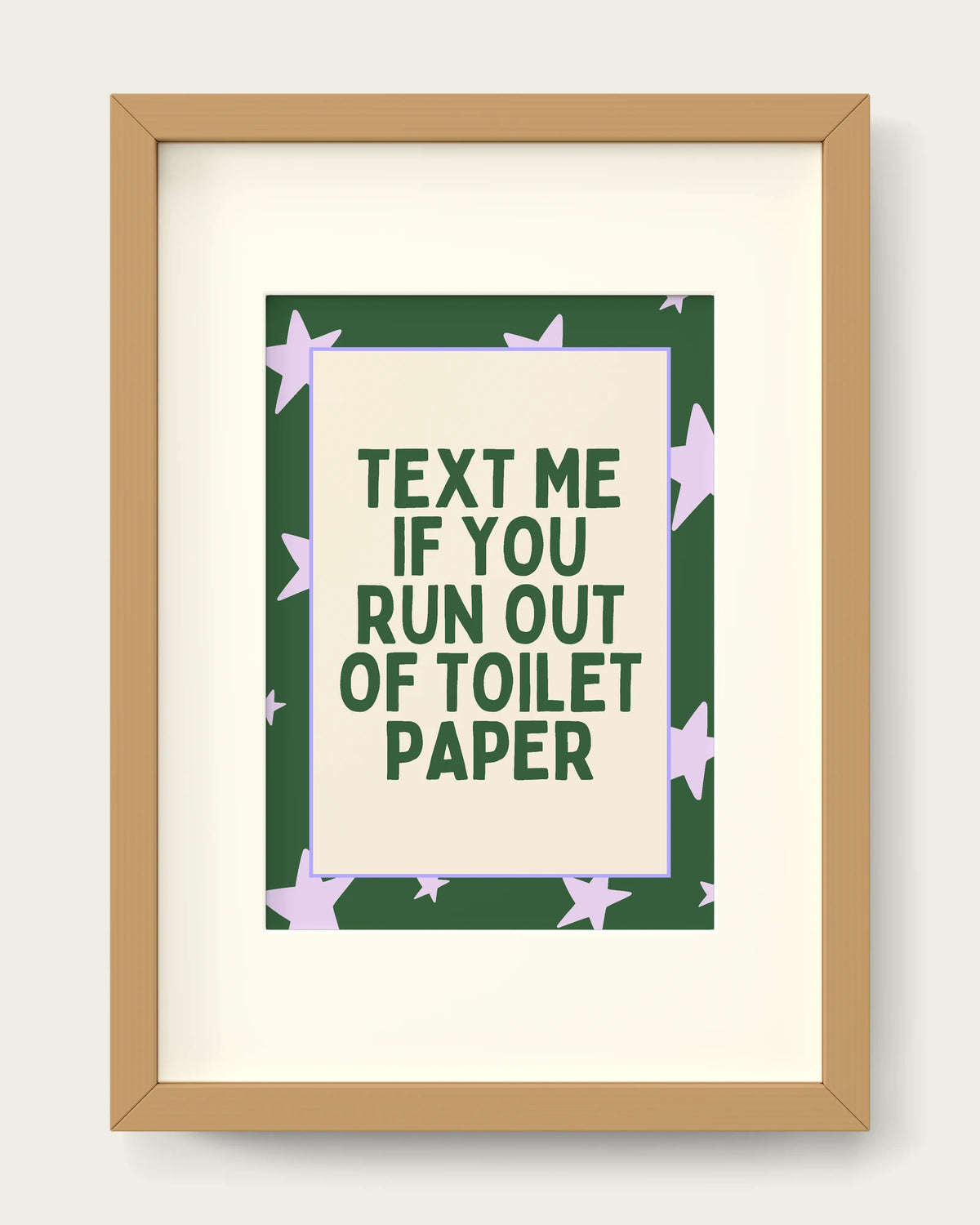Lilac-&-Hunter-Green/Oak+mount