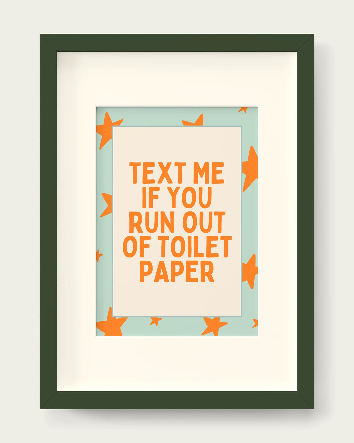 Orange-&-Peppermint/Dark Green+mount