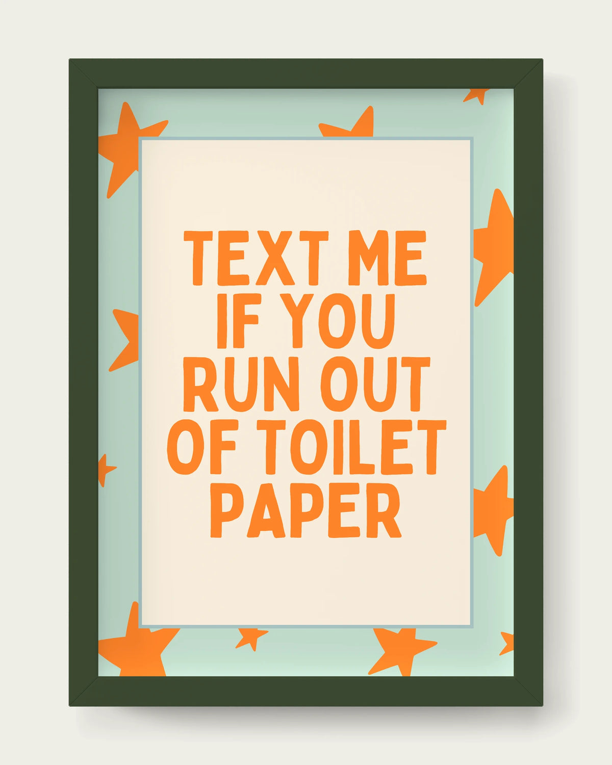 Orange-&-Peppermint/Dark Green