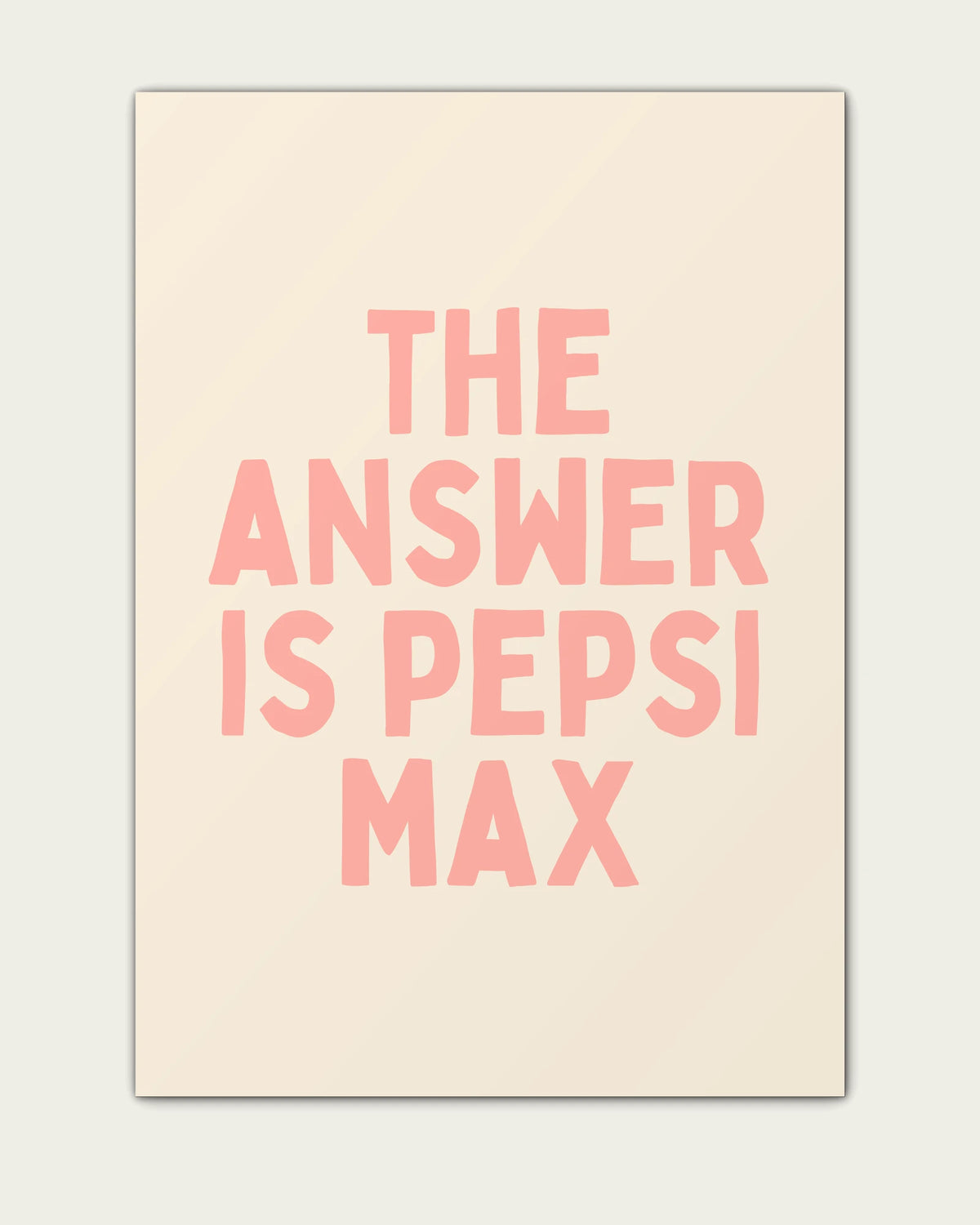 Peach/Unframed