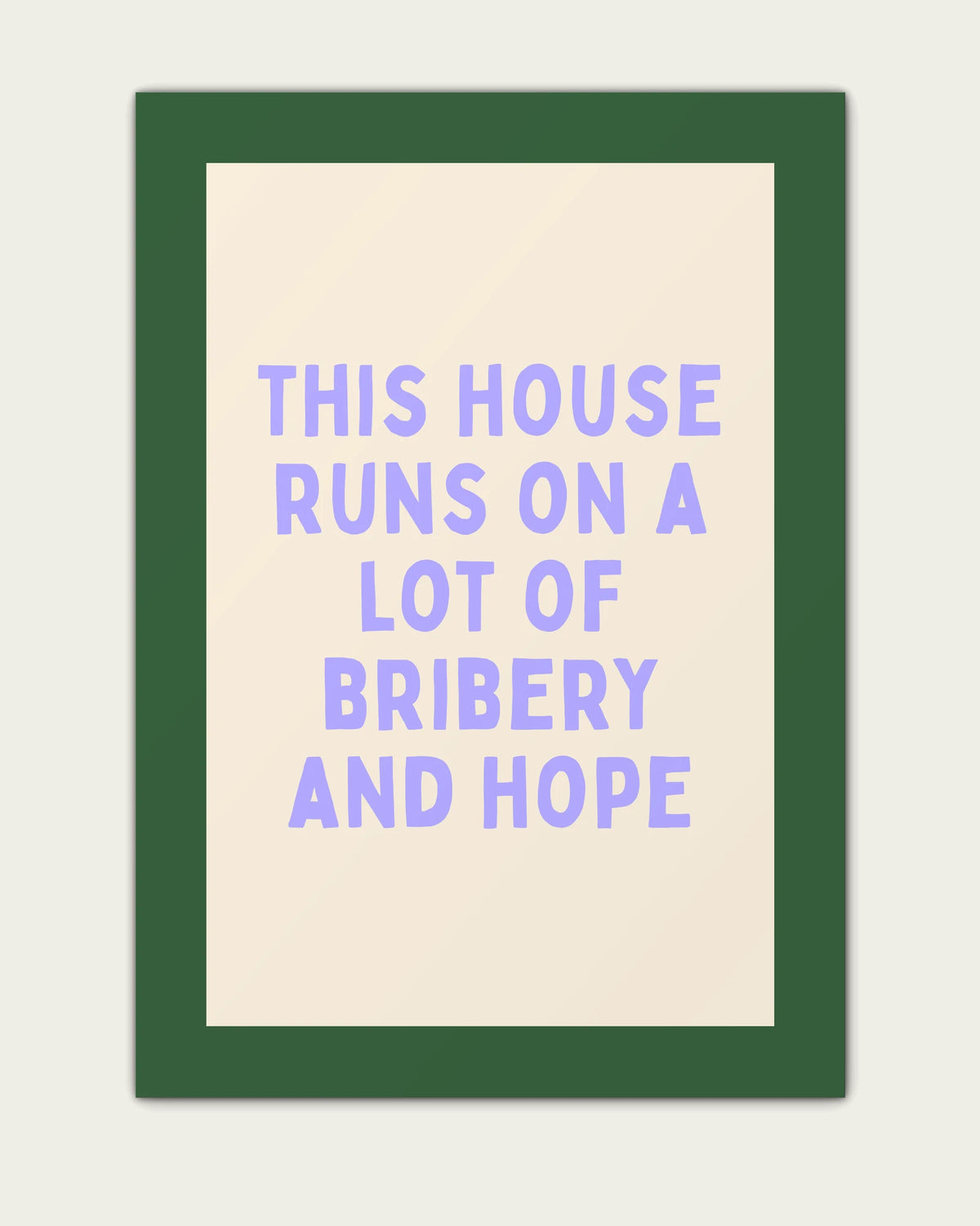 Periwinkle-&-Hunter-Green/Unframed