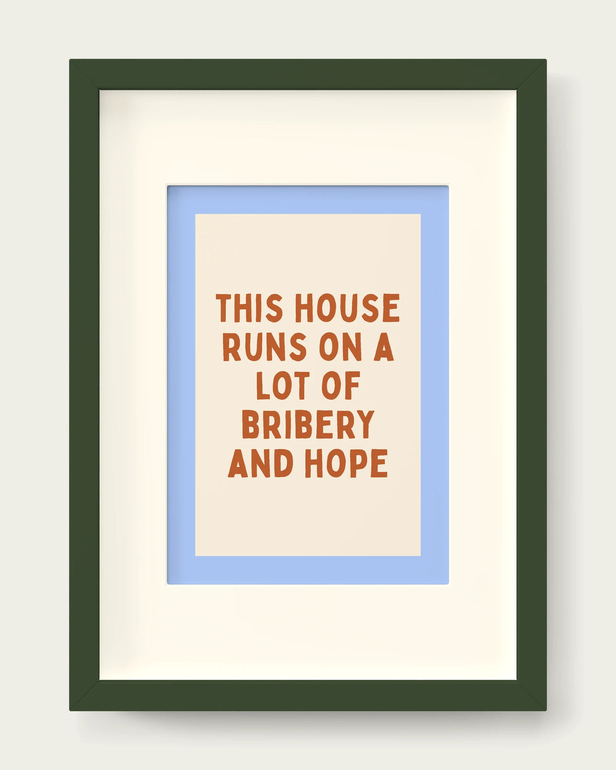 Rust-&-Cornflower/Dark Green+mount
