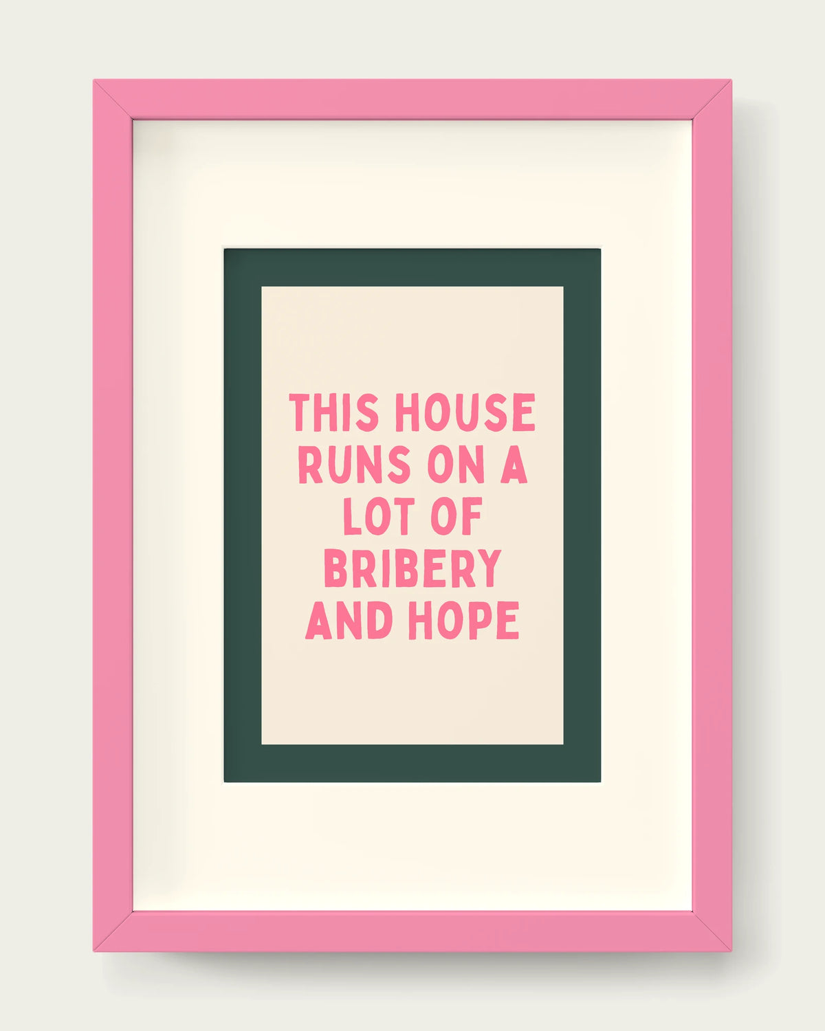 Watermelon-&-Forest-Green/Pink+mount