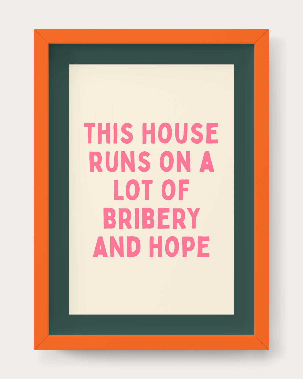 Watermelon-&-Forest-Green/Orange