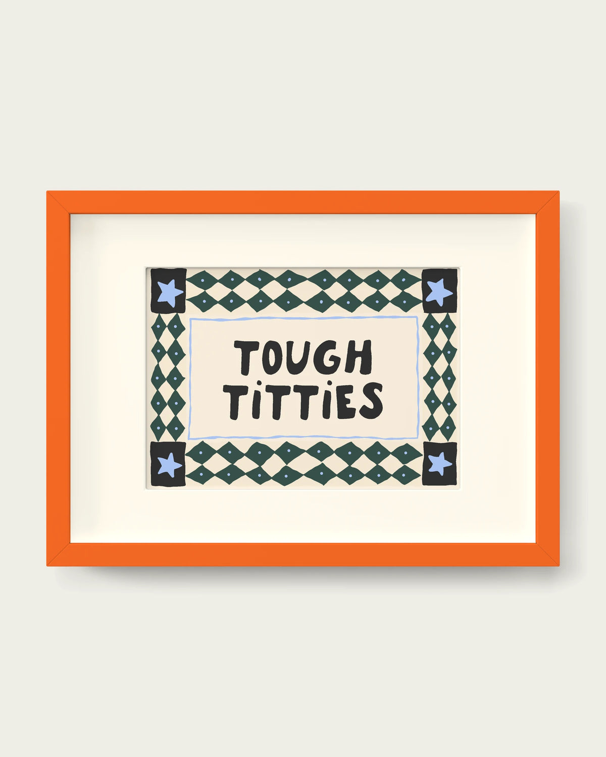 Forest-Green-&-Cornflower/Orange+mount