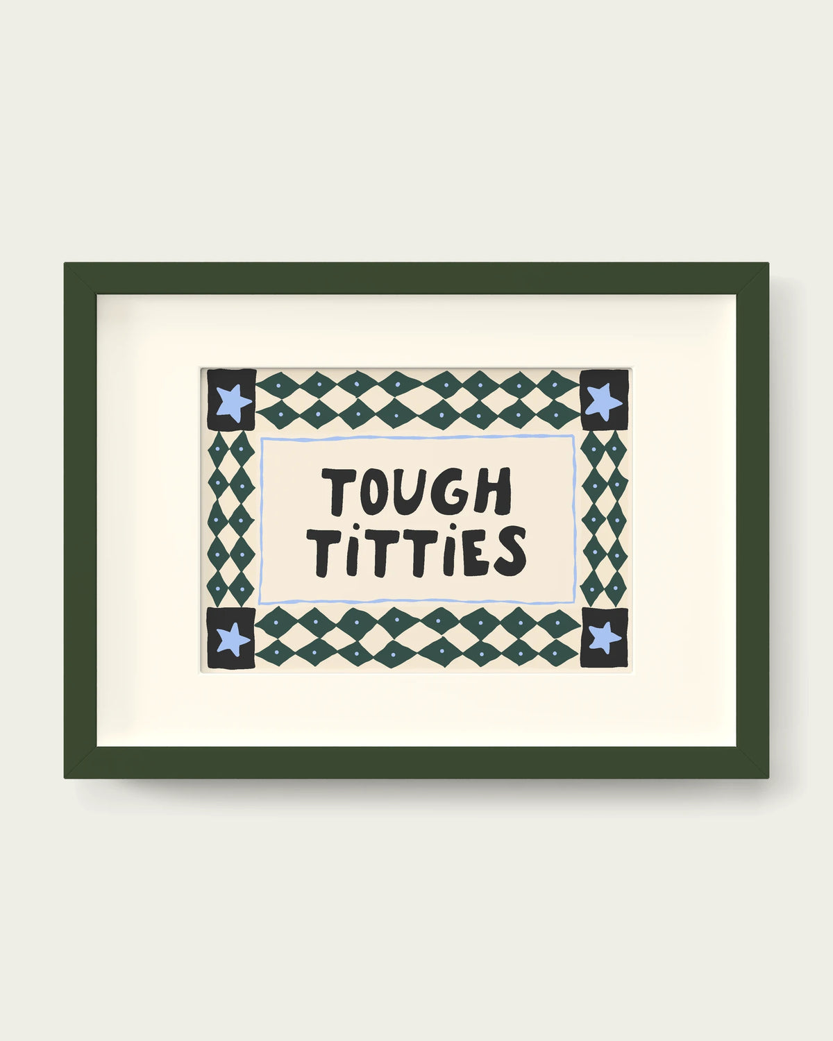 Forest-Green-&-Cornflower/Dark Green+mount