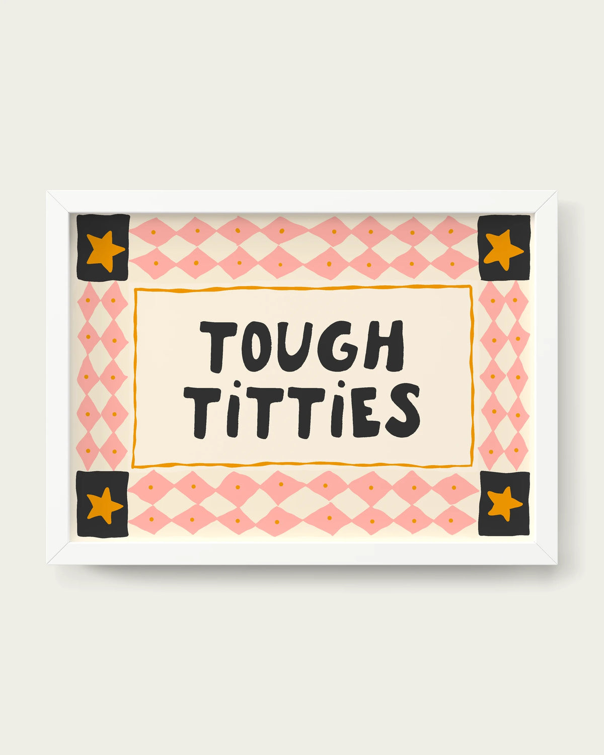 Peach/White