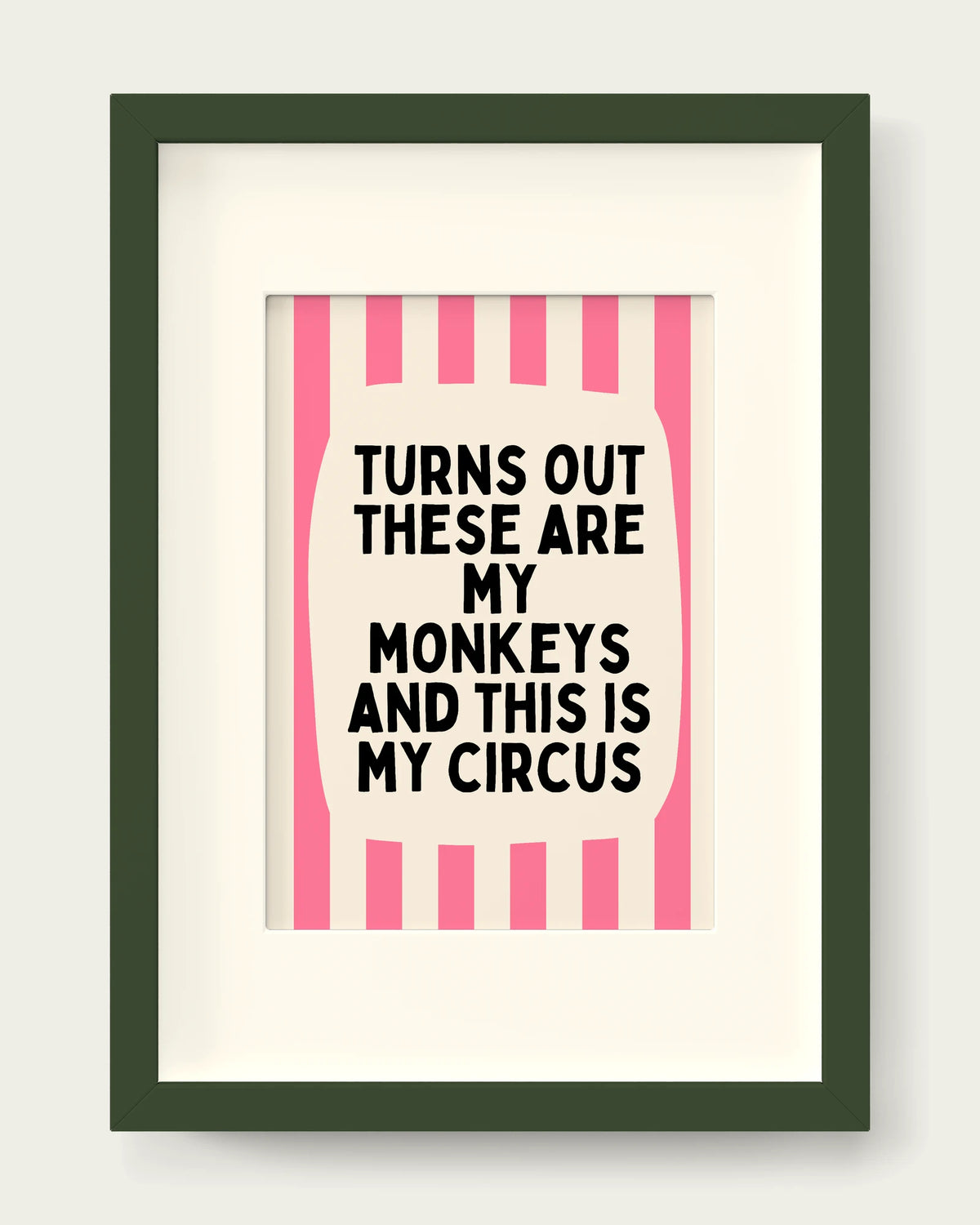 Blush-Pink/Dark Green+mount