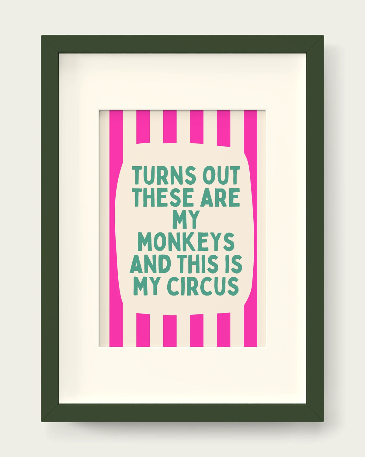 Hot-Pink-&-Vivid-Teal/Dark Green+mount