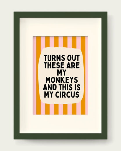 Milkshake-&-Mustard/Dark Green+mount