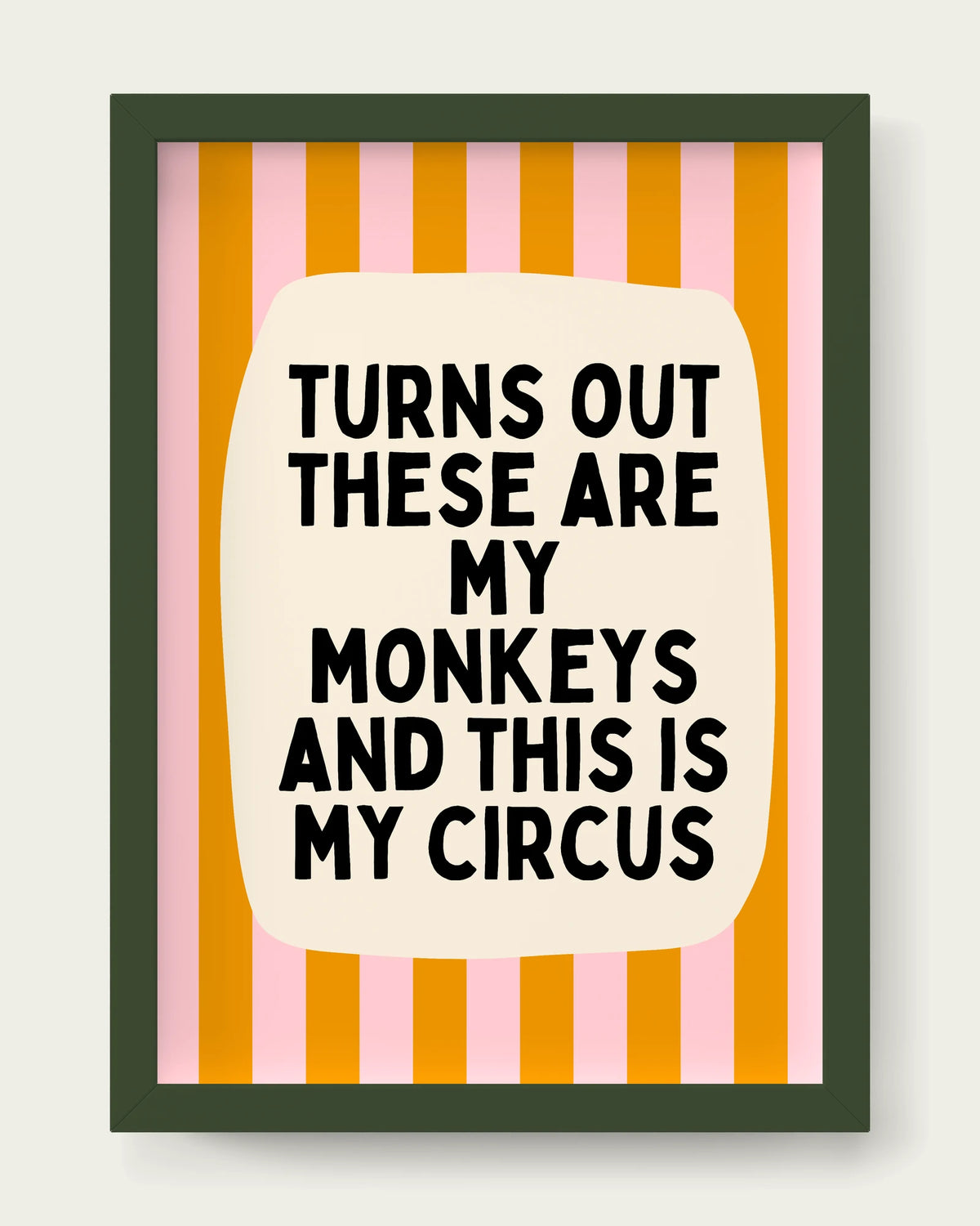 Milkshake-&-Mustard/Dark Green
