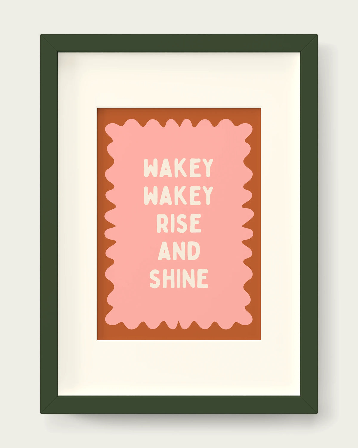 Peach-&-Rust/Dark Green+mount
