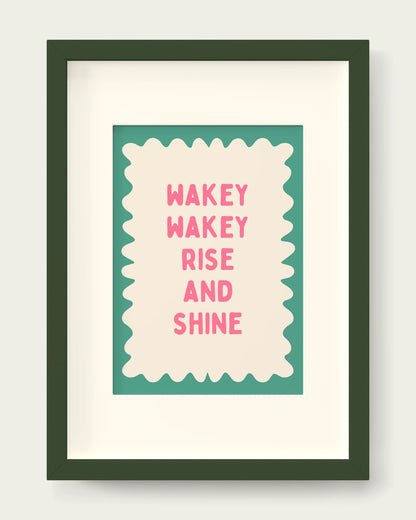 Watermelon-&-Vivid-Teal/Dark Green+mount