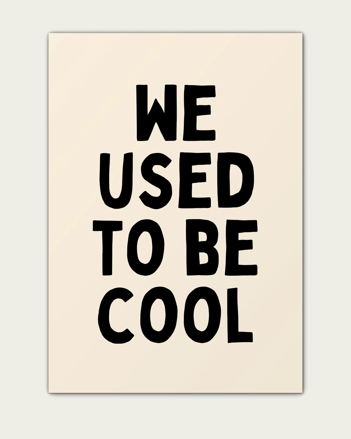 Black-&-Cream/Unframed