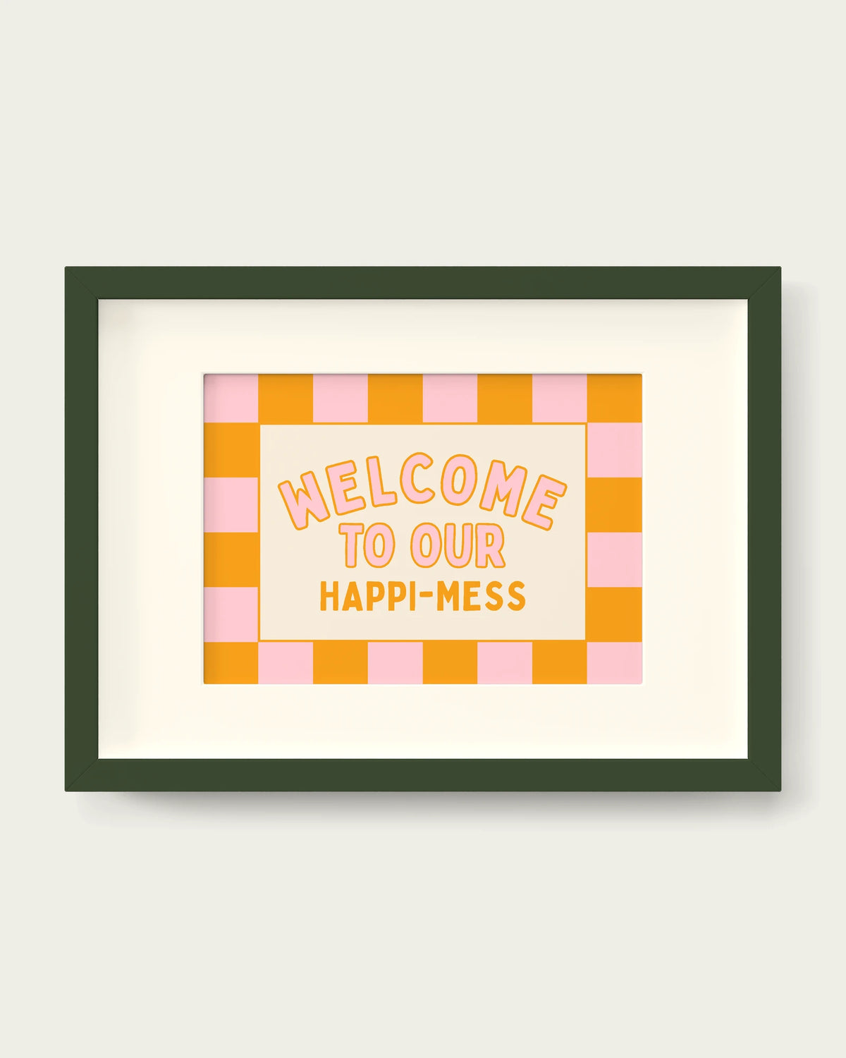 Milkshake-&-Mustard/Dark Green+mount