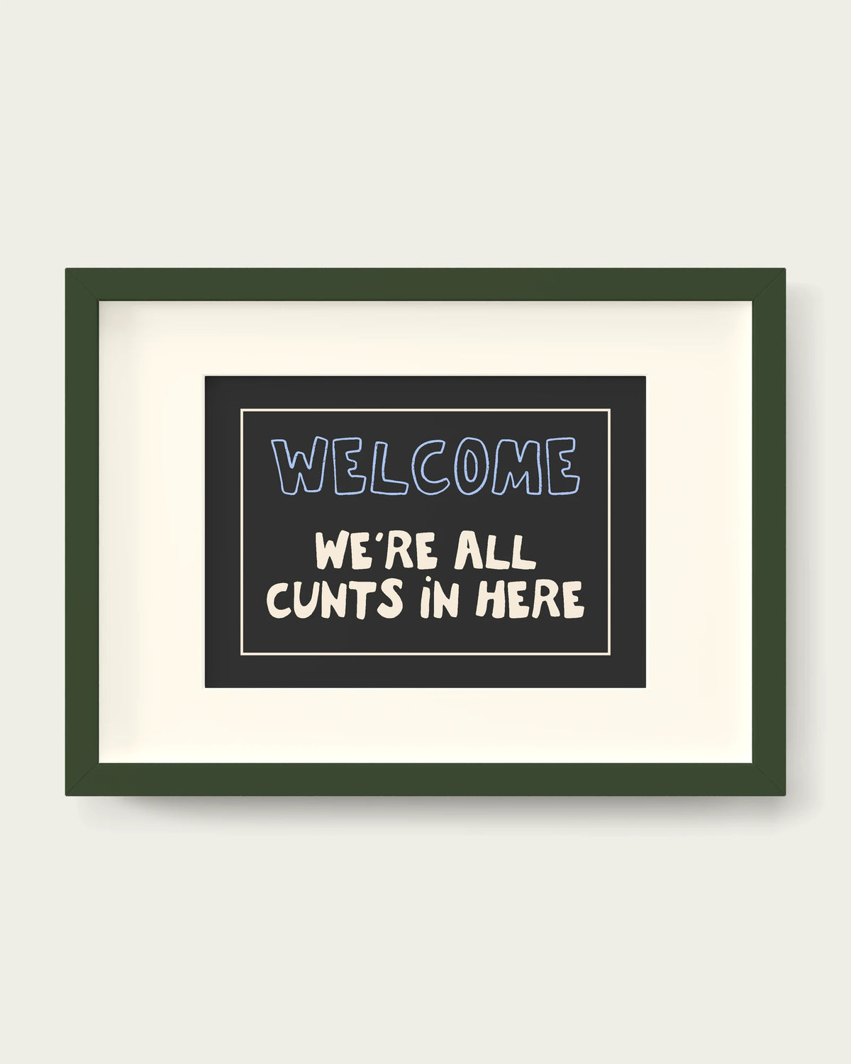 Cornflower/Dark Green+mount