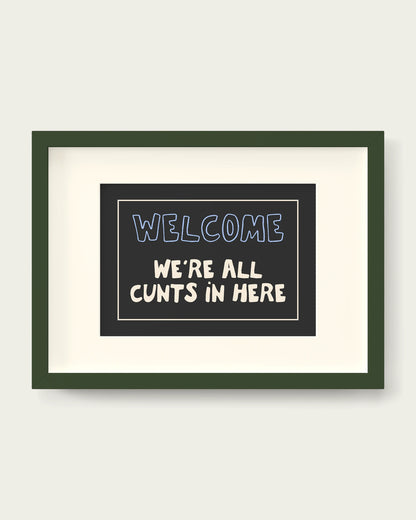 Cornflower/Dark Green+mount