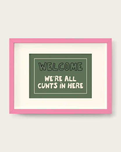 Olive-Green/Pink+mount