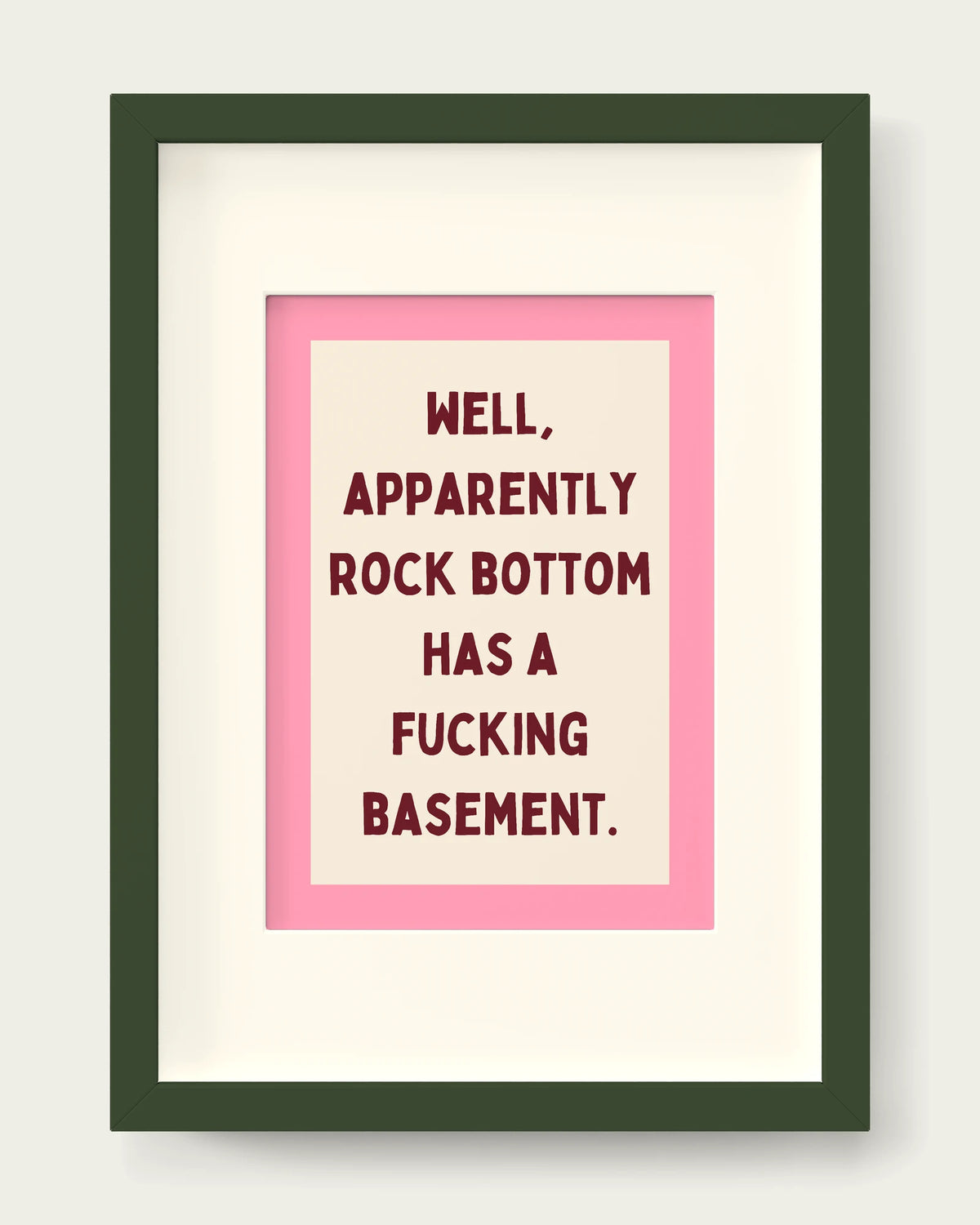 Plum-&-Blush-Pink/Dark Green+mount