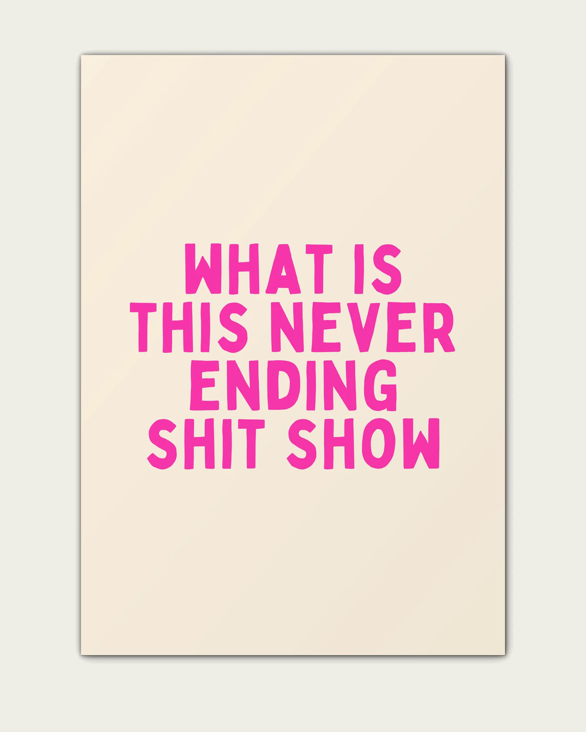 Hot-Pink/Unframed