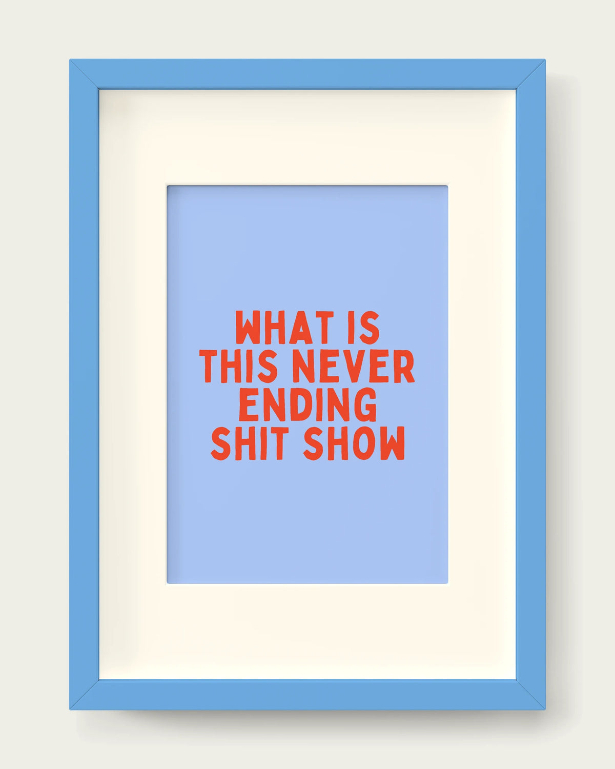 Lobster-&-Cornflower/Sky Blue+mount